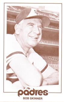 1977 San Diego Padres Schedules #NNO Bob Skinner Front