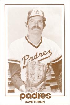 1977 San Diego Padres Schedules #NNO Dave Tomlin Front