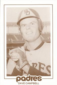1977 San Diego Padres Schedules #NNO Dave Campbell Front