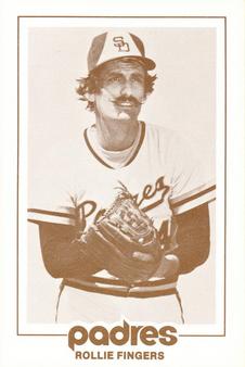 1977 San Diego Padres Schedules #NNO Rollie Fingers Front