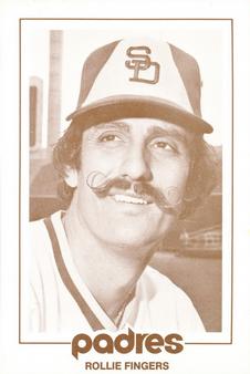 1977 San Diego Padres Schedules #NNO Rollie Fingers Front