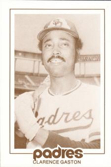 1977 San Diego Padres Schedules #NNO Clarence Gaston Front