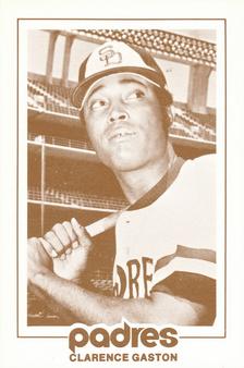 1977 San Diego Padres Schedules #NNO Clarence Gaston Front