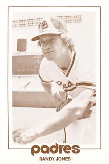 1977 San Diego Padres Schedules #NNO Randy Jones Front