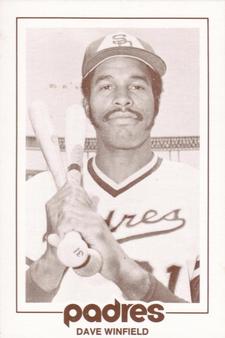 1977 San Diego Padres Schedules #NNO Dave Winfield Front