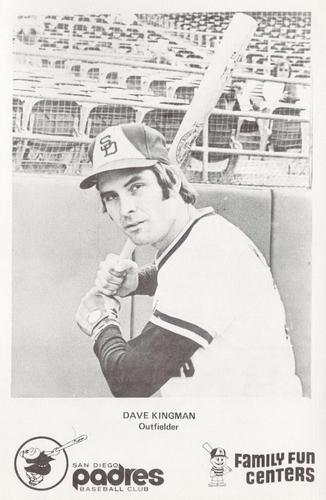 1977 Family Fun Centers San Diego Padres #NNO Dave Kingman Front
