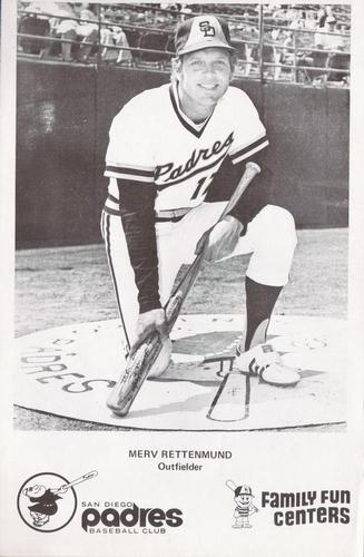 1977 Family Fun Center San Diego Padres #NNO Merv Rettenmund Front