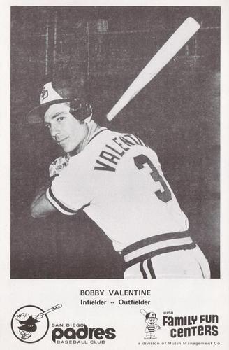 1977 Family Fun Center San Diego Padres #NNO Bobby Valentine Front