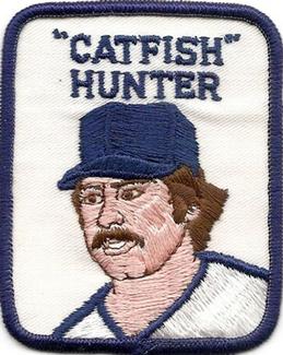 1979 Penn Emblem Baseball Patches #NNO Catfish Hunter Front