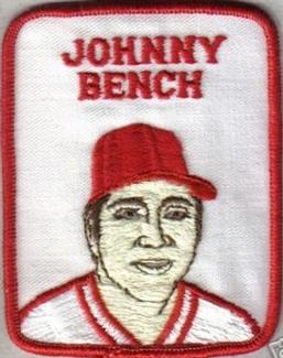 1979 Penn Emblem Baseball Patches #NNO Johnny Bench Front
