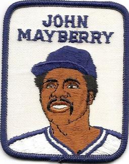 1979 Penn Emblem Baseball Patches #NNO John Mayberry Front
