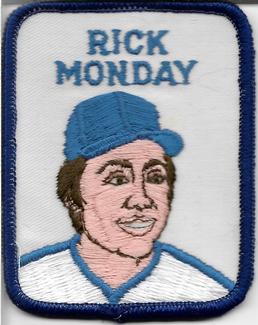 1979 Penn Emblem Baseball Patches #NNO Rick Monday Front