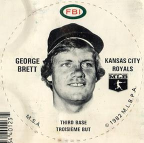 1982 FBI Discs #NNO George Brett Front