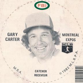 1982 FBI Discs #NNO Gary Carter Front
