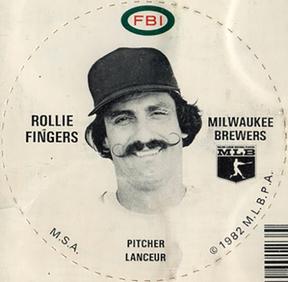 1982 FBI Discs #NNO Rollie Fingers Front