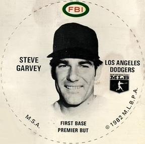 1982 FBI Discs #NNO Steve Garvey Front