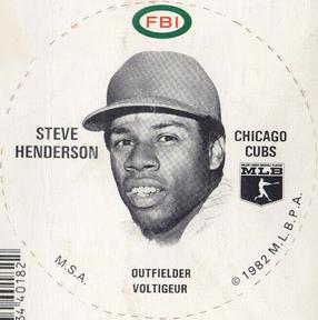 1982 FBI Discs #NNO Steve Henderson Front