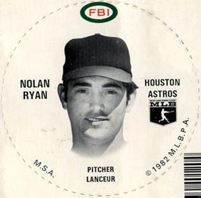 1982 FBI Discs #NNO Nolan Ryan Front