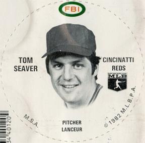 1982 FBI Discs #NNO Tom Seaver Front