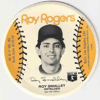 1983 Roy Rogers New York Yankees Discs #NNO Roy Smalley Front