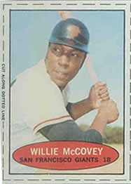 1971 Bazooka #NNO Willie McCovey Front