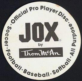 1985 Thom McAn Jox Discs #NNO Fernando Valenzuela Back