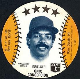 1985 Thom McAn Jox Discs #NNO Onix Concepcion Front