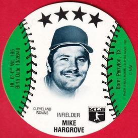1985 Thom McAn Jox Discs #NNO Mike Hargrove Front