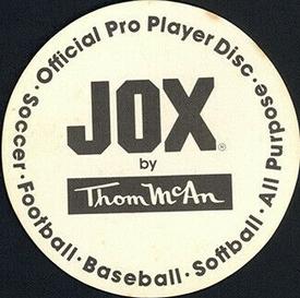 1985 Thom McAn Jox Discs #NNO Cesar Cedeno Back