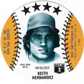 1985 Thom McAn Jox Discs #NNO Keith Hernandez Front