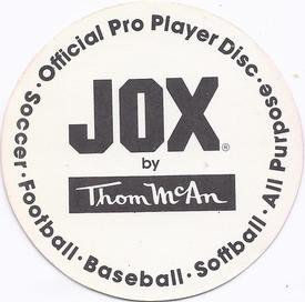 1985 Thom McAn Jox Discs #NNO Dan Quisenberry Back