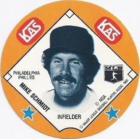 1985 KAS Discs #NNO Mike Schmidt Front