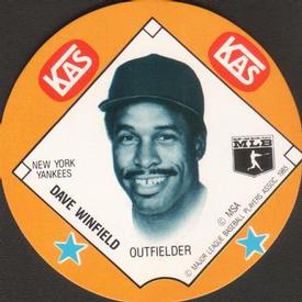 1985 KAS Discs #NNO Dave Winfield Front
