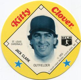 1985 Kitty Clover Discs #NNO Jack Clark Front