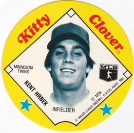 1985 Kitty Clover Discs #NNO Kent Hrbek Front