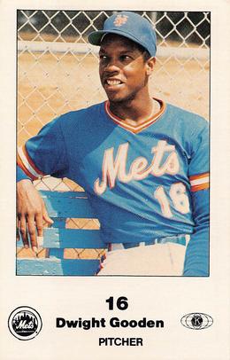 1985 New York Mets Police #3 Dwight Gooden Front