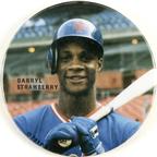 1986 Baseball Star Buttons #NNO Darryl Strawberry Front