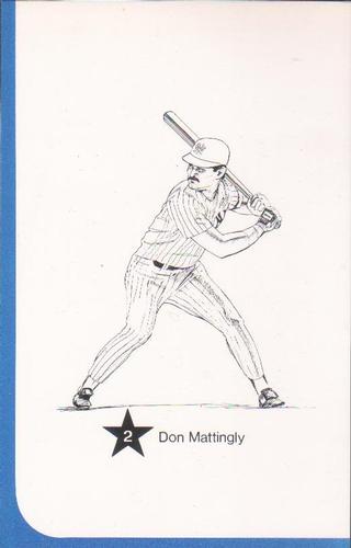 1986 Big Apple Mets / Yankees (Unlicensed) #2 Don Mattingly Front