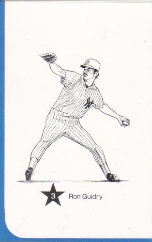 1986 Big Apple Mets / Yankees (Unlicensed) #3 Ron Guidry Front