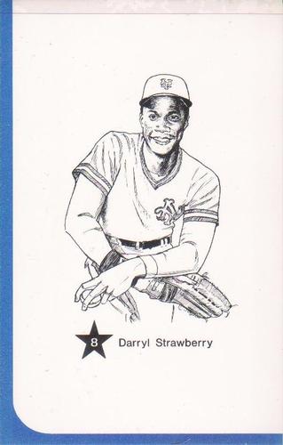 1986 Big Apple Mets / Yankees (Unlicensed) #8 Darryl Strawberry Front