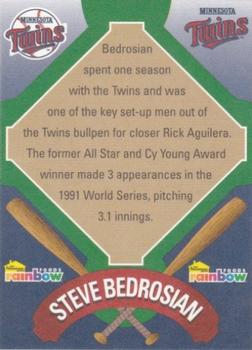 2001 Rainbow Foods Minnesota Twins World Series 10th Anniversary #NNO Steve Bedrosian Back