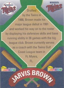 2001 Rainbow Foods Minnesota Twins World Series 10th Anniversary #NNO Jarvis Brown Back