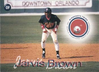 2001 Rainbow Foods Minnesota Twins World Series 10th Anniversary #NNO Jarvis Brown Front