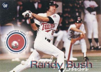 2001 Rainbow Foods Minnesota Twins World Series 10th Anniversary #NNO Randy Bush Front