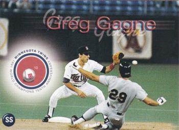 2001 Rainbow Foods Minnesota Twins World Series 10th Anniversary #NNO Greg Gagne Front