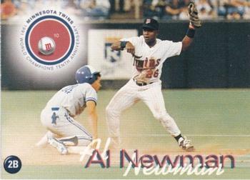 2001 Rainbow Foods Minnesota Twins World Series 10th Anniversary #NNO Al Newman Front