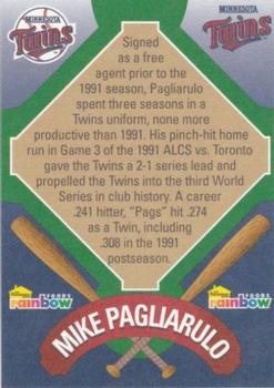 2001 Rainbow Foods Minnesota Twins World Series 10th Anniversary #NNO Mike Pagliarulo Back