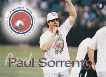 2001 Rainbow Foods Minnesota Twins World Series 10th Anniversary #NNO Paul Sorrento Front