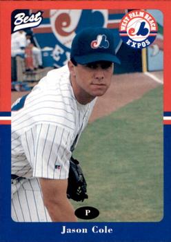 1996 Best West Palm Beach Expos #6 Jason Cole Front