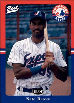 1996 Best West Palm Beach Expos #23 Nate Brown Front